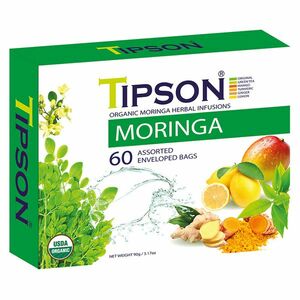 TIPSON Variácia bylinných čajov s moringou a prírodnou arómou BIO 60 sáčkov vyobraziť