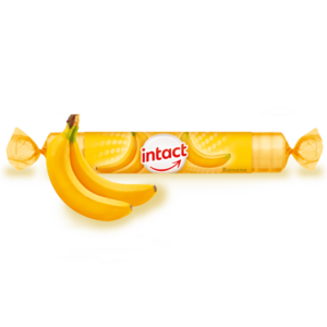 Intact hroznový cukor s vit.C banán 40g (rolička) vyobraziť