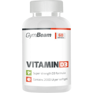 GymBeam Vitamin D3 2000 IU, bez príchute 120 mäkkých kapsúl vyobraziť