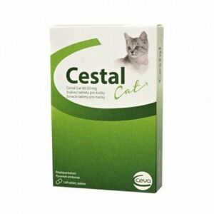 Cestal CAT 80 mg/20 mg žuvacie tablety pre mačky 8 tabliet vyobraziť