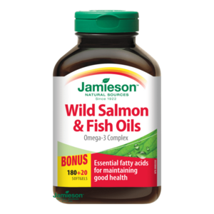 Jamieson Salmon Omega-3 komplex z lososa a rybích olejov 200 kapsúl vyobraziť