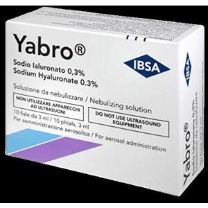 Yabro roztok na rozprašovanie s kyselinou hyalurónovou 0, 3% sterilný 10 x 3 ml vyobraziť