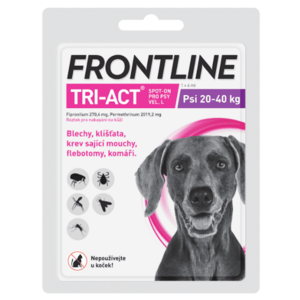 Frontline Tri-Act Spot-On pre psy L sol 4 ml vyobraziť