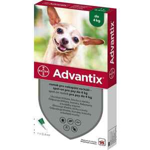 Advantix Spot-on pre psy do 4 kg 1 ks vyobraziť