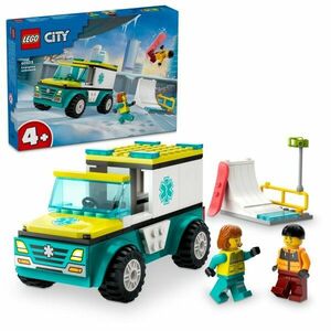 LEGO® City 60403 Sanitka a snowboardista vyobraziť