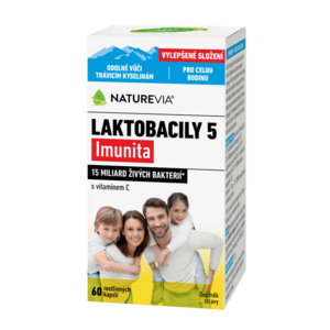 NATUREVIA LAKTOBACILY "5" Imunita s vitamínom C (60 cps) vyobraziť