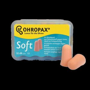 Ohropax Soft Ušné vložky v plastovom obale 10 ks vyobraziť