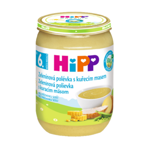 Hipp BIO zeleninová polievka s kuracím mäsom detský príkrm 190 g vyobraziť