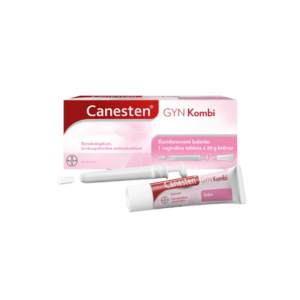 Canesten GYN Kombi vaginálna tableta 500 mg + krém 20 g vyobraziť