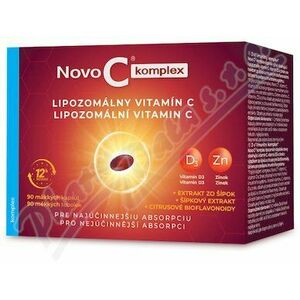 Novo C KOMPLEX Lipozomálny vitamín C s vitamínom D3 a zinkom 90 mäkkých kapsúl vyobraziť