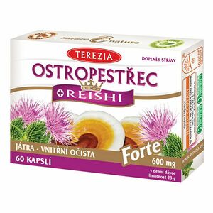 Terezia Pestrec + reishi forte 600 mg 60 kapsúl vyobraziť