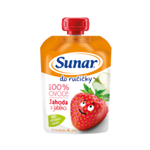 Sunar Do ručičky ovocná kapsička jahoda 4m+ 100 g vyobraziť