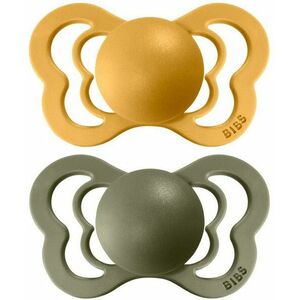 BIBS Couture Ortodontické Cumlíky z prírodného kaučuku, veľkosť 2, Honey Bee/Olive 2 ks vyobraziť