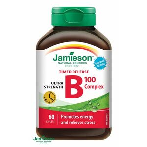 Jamieson B-komplex 100 mg s postupným uvoľňovaním 60 tabliet vyobraziť