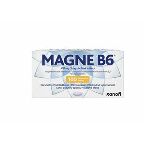 Magne B6 470mg/5mg 100 tabliet vyobraziť