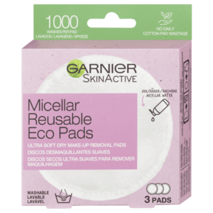 Garnier Znovu použiteľné odličovacie tampóny Eco Pads 3 ks vyobraziť