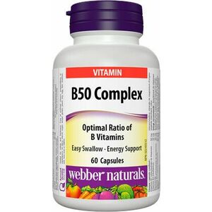 Webber Naturals B Komplex 50 mg cps 60+20 zadarmo 80 ks vyobraziť