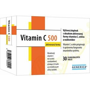 Generica Vitamin C 500 mg, 30 tabliet vyobraziť