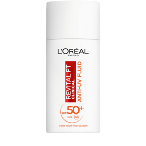 L'Oréal Paris Revitalift Clinical denný anti-UV fluid s veľmi vysokou ochranou s SPF50+ a vitamínom C 50 ml vyobraziť