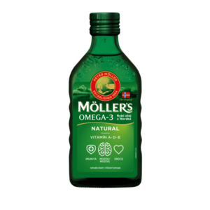 Mollers Omega 3 Rybí olej Natur z pečene tresiek 250 ml vyobraziť