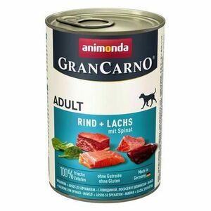 Animonda Konzerva Gran Carno hovädzie + losos + špenát 400 g vyobraziť