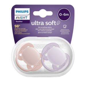Philips Avent Cumlík Ultrasoft Premium neutral 0-6m dievča 2 ks vyobraziť