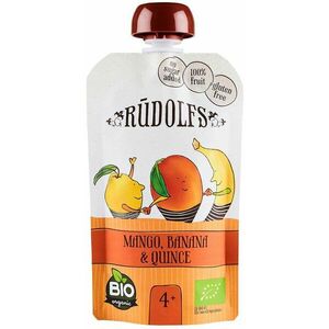Rudolfs BIO Ovocný bezlepkový príkrm Mango, banán a dule 110 g vyobraziť