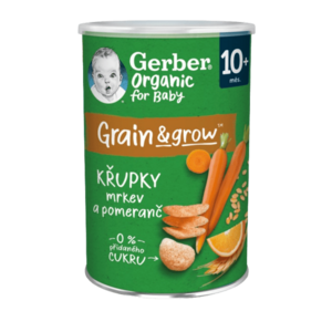 Gerber Organic chrumky s mrkvou a pomarančom 35 g vyobraziť