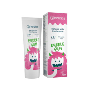 Nordics Detská prírodná Zubná pasta Bubble Gum 50 ml vyobraziť