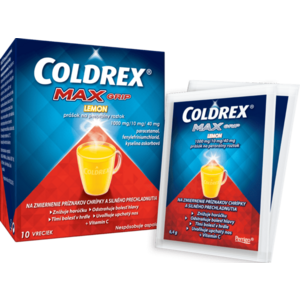 Coldrex MaxGrip Citrón 10 vrecúšok vyobraziť