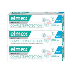 Elmex Sensitive Plus Complete Protection zubná pasta 3 x 75 ml vyobraziť