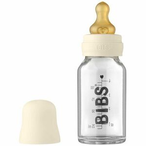 BIBS Baby Glass Bottle 110 ml dojčenská fľaša Ivory 110 ml vyobraziť