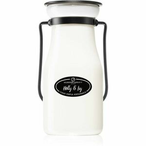 Milkhouse Candle Co. Creamery Holly & Ivy vonná sviečka Milkbottle 227 g vyobraziť