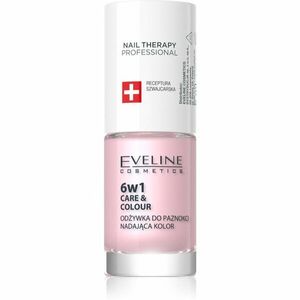 Eveline Cosmetics Nail Therapy Care & Colour kondicionér na nechty 6 v 1 odtieň Pink 5 ml vyobraziť