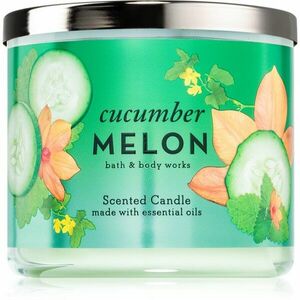 Bath & Body Works Cucumber Melon vonná sviečka 411 g vyobraziť