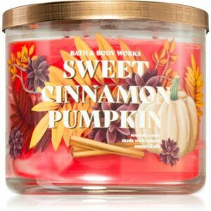 Bath & Body Works Sweet Cinnamon Pumpkin vonná sviečka 411 g vyobraziť