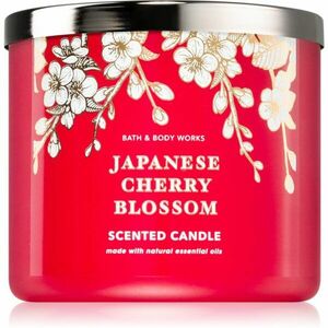 Bath & Body Works Japanese Cherry Blossom vonná sviečka 411 g vyobraziť
