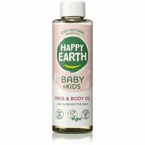 Happy Earth 100% Natural Face & Body Oil for Baby & Kids telový olej pre suchú a citlivú pokožku 150 ml vyobraziť