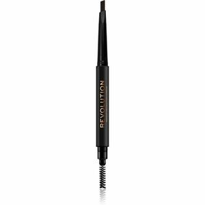 Makeup Revolution Duo Brow Definer precízna ceruzka na obočie odtieň Dark Brown 0, 25 g vyobraziť