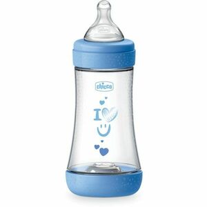Chicco Perfect 5 dojčenská fľaša 2 m+ Medium Flow Blue 240 ml vyobraziť
