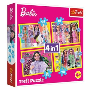 TREFL Puzzle 4v1 Šťastný svet Barbie Mattel 4 ks vyobraziť