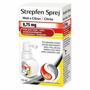 STREPFEN Sprej 8, 75 mg orálna roztoková aerodisperzia 15 ml vyobraziť