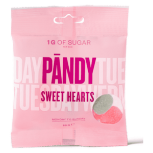 PÄNDY Candy sweet hearts gumové cukríky 50 g vyobraziť