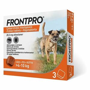 FRONTPRO® antiparazitárne žuvacie tablety pre psov (4-10 kg) 28, 3 mg 3 kusy vyobraziť