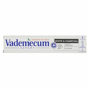 VADEMECUM Expert White & Charcoal Zubná pasta 75 ml vyobraziť