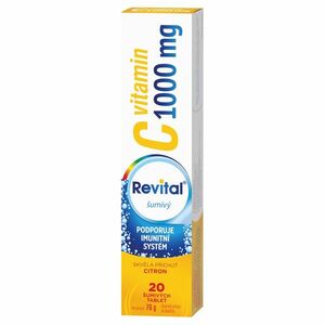 REVITAL Vitamín C 1000 mg Citrón 20 šumivých tabliet vyobraziť