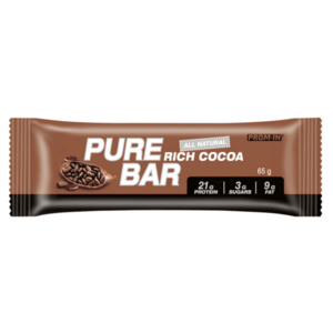 PROM-IN Essential Pure bar proteínová tyčinka natural kakao 65 g vyobraziť