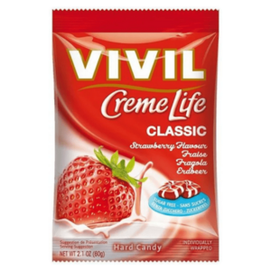 VIVIL Creme life jahoda drops bez cukru 110g vyobraziť