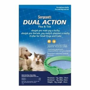 SERGEANT´S Dual Action antiparazitný obojok pre malé psy a mačky 34 cm vyobraziť