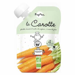 POPOTE Zeleninová kapsička mrkva od 4.mesiaca BIO 120 g vyobraziť